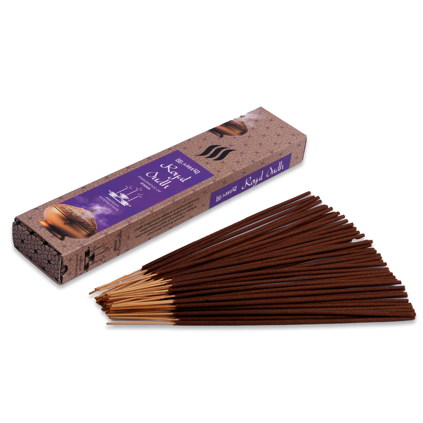 royal oudh incense sticks pack of 50 pure oud agarbatti