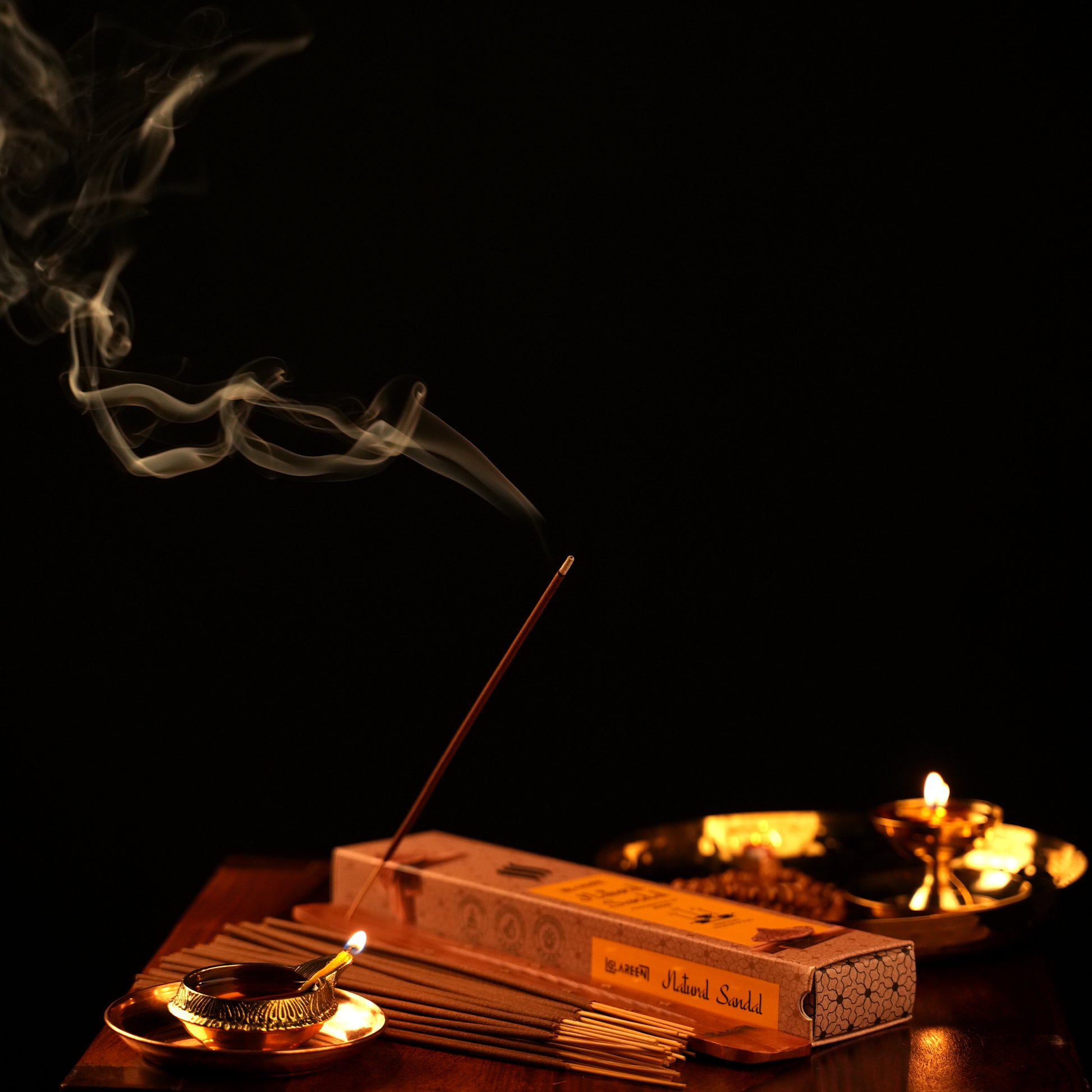 Eco-friendly sandalwood incense sticks