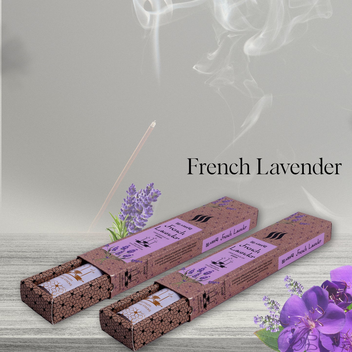 lavender incense sticks creating a soothing bedroom ambiance