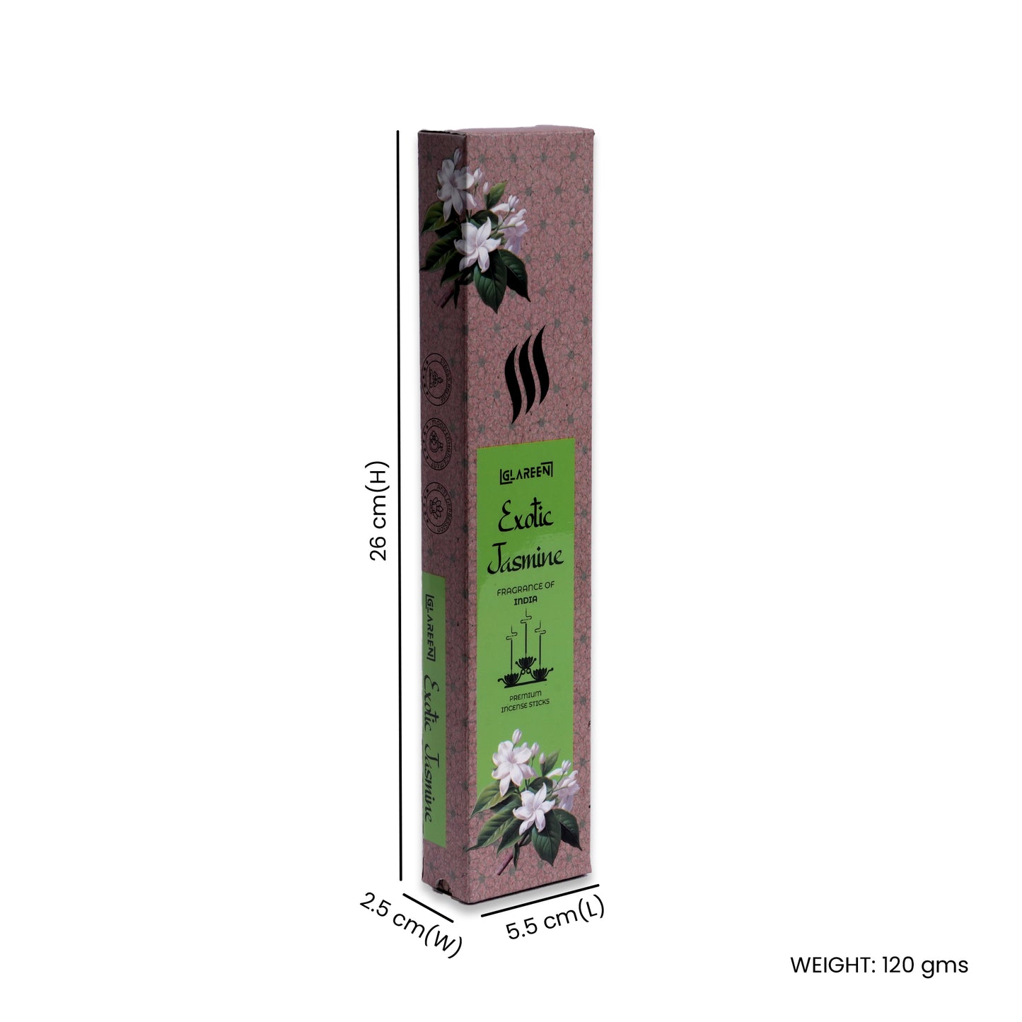 long-lasting burn of exotic jasmine incense sticks agarbatti