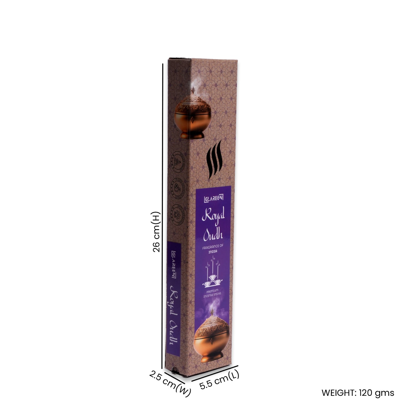 eco-friendly recyclable packaging for royal oudh agarbatti incense sticks