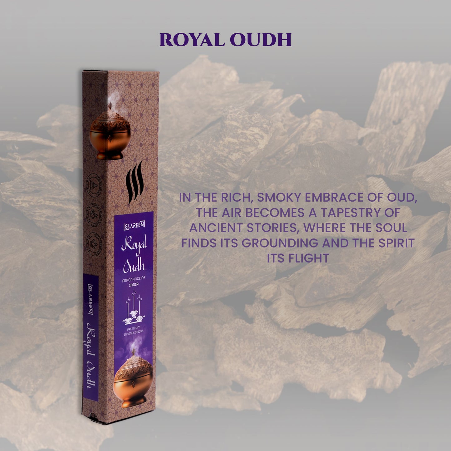 royal oudh incense stick creating sacred ambiance
