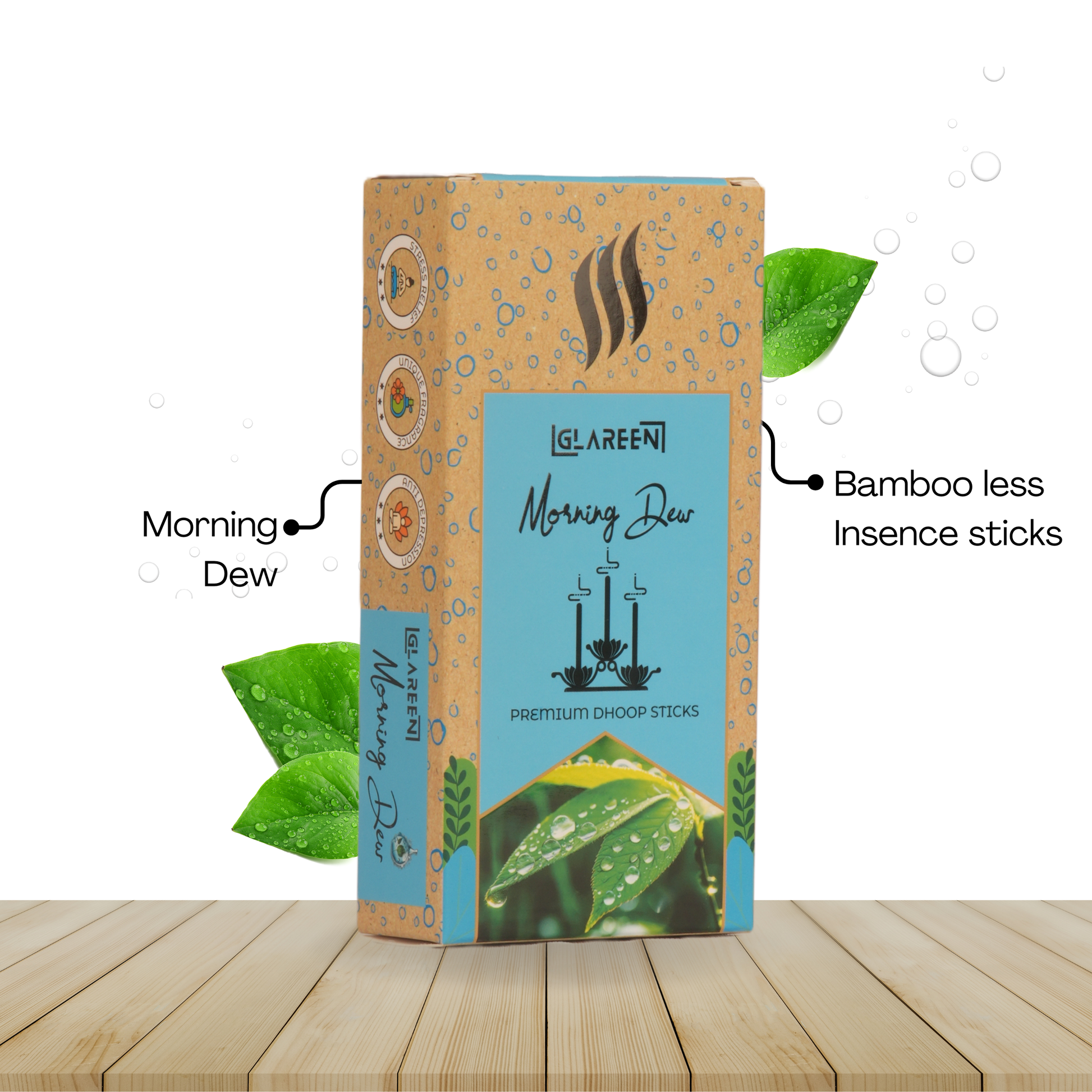 glareen-morning-dew-bamboo-less-premium-dhoop-sticks-clean-burning
