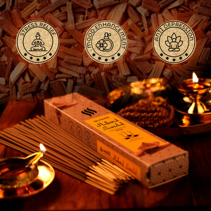 Handcrafted chandan agarbatti